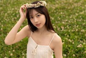 モーニング娘。在籍最後の写真集を発売する牧野真莉愛（撮影：唐木貴央）