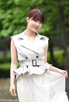 透明感が魅力的な岸明日香（撮影・堀内翔）