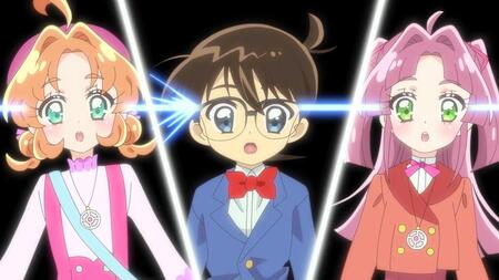 ５月３１日放送「名探偵プリキュア！」の場面写真©青山剛昌／小学館・読売テレビ・ＴＭＳ　１９９６　©ＡＢＣ-Ａ・東映アニメーション  
