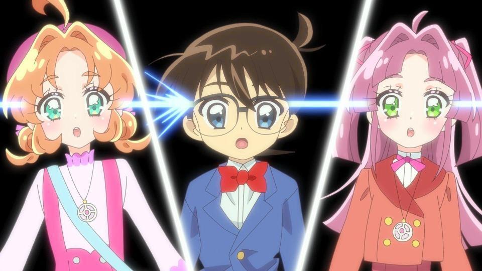 ５月３１日放送「名探偵プリキュア！」の場面写真©青山剛昌／小学館・読売テレビ・ＴＭＳ　１９９６　©ＡＢＣ-Ａ・東映アニメーション  