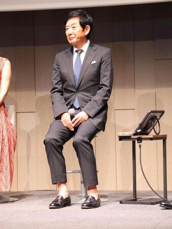朝日生命「みんなのあんしん１００年プロジェクト」プレス発表会に出席した石田純一