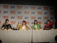 横に並んでもひときわ小顔の松本若菜（左）