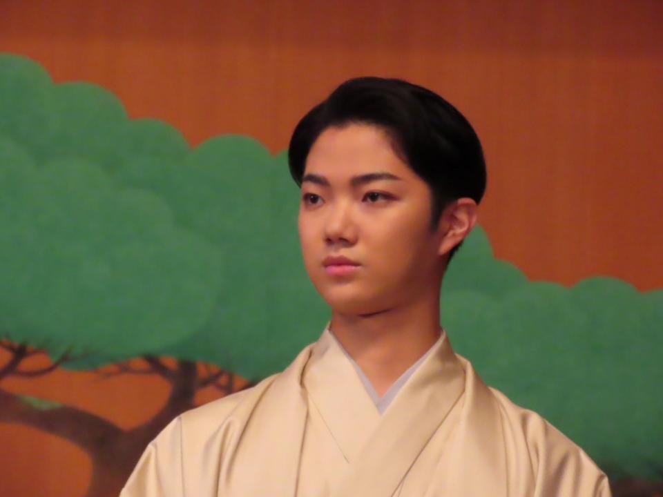 「能　狂言　刀剣乱舞」の制作発表に出席した野村裕基