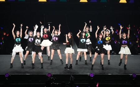 アンコールで会場を盛り上げるＪｕｉｃｅ＝Ｊｕｉｃｅ（撮影・堀内翔）