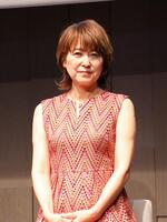 朝日生命「みんなのあんしん１００年プロジェクト」プレス発表会に出席した新田恵利