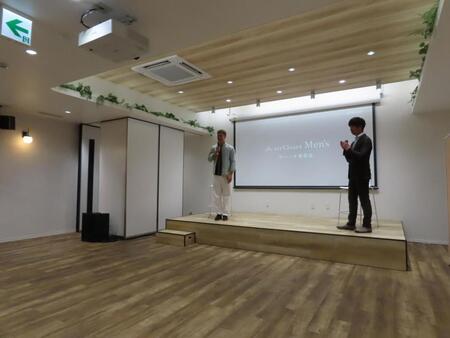 エアクロメンズローンチ発表会に出席したユージ