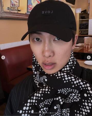 ＢＴＳ・ＲＭの公式インスタグラム＠ｒｋｉｖｅより