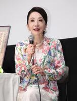 夫・故篠田正浩監督について語った岩下志麻＝Ｂｕｎｋａｍｕｒａル・シネマ渋谷宮下（撮影・金田祐二）