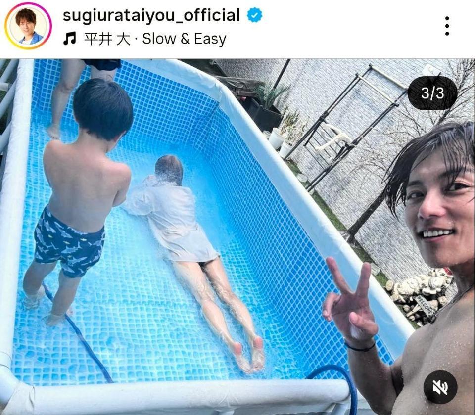 杉浦太陽のインスタグラム＠ｓｕｇｉｕｒａｔａｉｙｏｕ＿ｏｆｆｉｃｉａｌ（２４年７月５日付）より