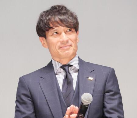 イベントに出席した宮本恒靖日本サッカー協会会長