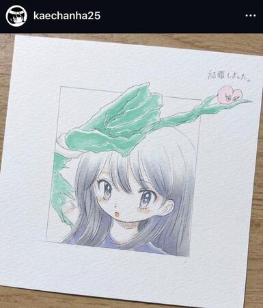 田中かえ氏のインスタグラム（＠ｋａｅｃｈａｎｈａ２５）より