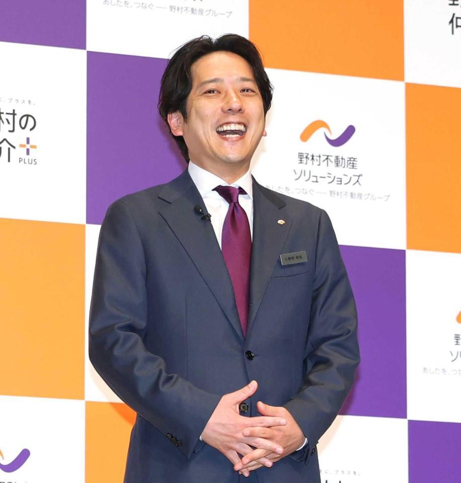 新ＣＭ発表会に登壇した二宮和也（撮影・石井剣太郎）