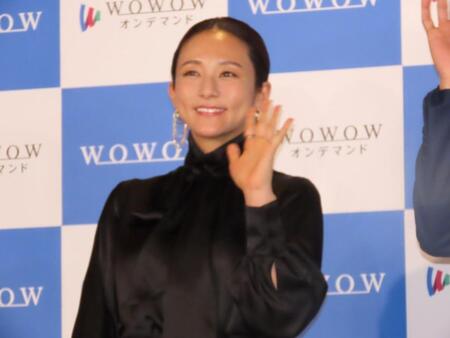 連続ドラマの会見に出席した木村文乃