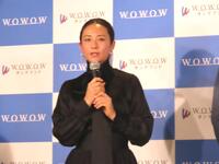 ドラマの会見に出席した木村文乃