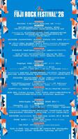 ＦＵＪＩ　ＲＯＣＫ　ＦＥＳＴＩＶＡＬ’２６のラインナップ