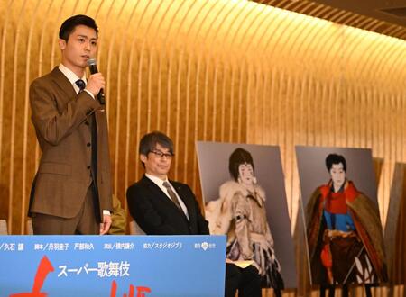 もののけ姫について語る市川團子（撮影・堀内翔）