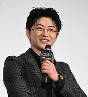 映画舞台あいさつに登場した佐野玲於（撮影・堀内翔）
