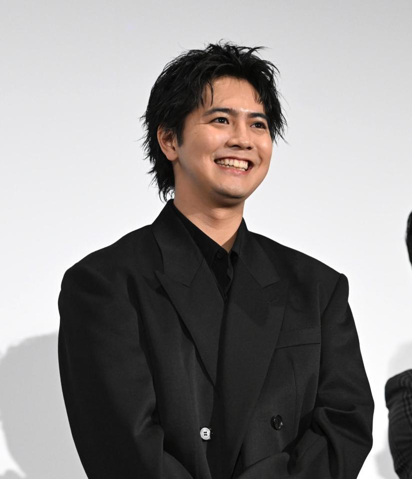 映画舞台あいさつに登場した片寄涼太（撮影・堀内翔）