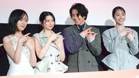 　（左から）早瀬憩、桜田ひより、木戸大聖、唐田えりか