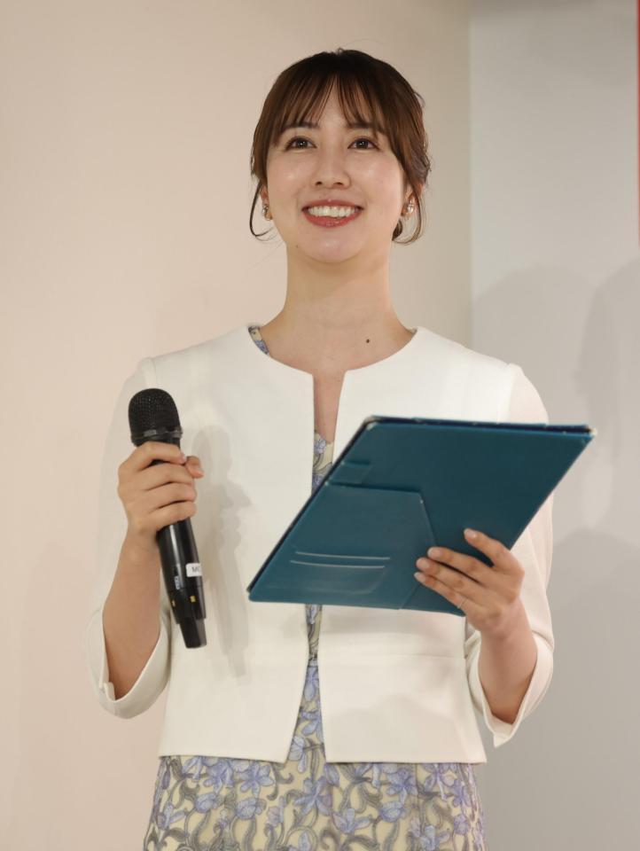 佐々木希のイベントでＭＣを務める相場詩織＝６日