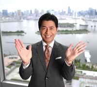 　仕事と育児を両立する榎並大二郎アナウンサー（撮影・堀内翔）
