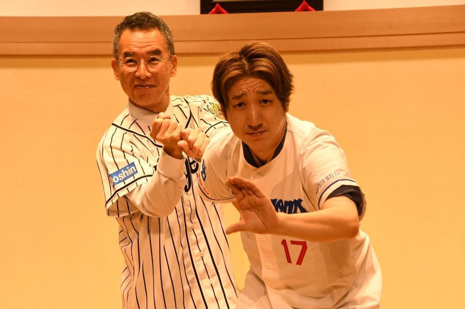 プロ野球応援ウィーク２０２６の取材会に出席した伊藤史隆（左）と桂三実