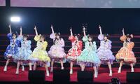 「ＡＳＩＡ　ＣＥＬＥＢＲＡＴＩＯＮ　ＬＩＶＥ」出演したＣＵＴＩＥ　ＳＴＲＥＥＴの（左から）増田彩乃、梅田みゆ、古澤里紗、桜庭遥花、佐野愛花、板倉可奈、真鍋凪咲、川本笑瑠（撮影・堀内翔）
