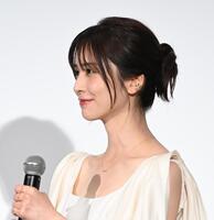 映画「ラブ≠コメディ」完成披露試写会に出席した長濱ねる（撮影・堀内翔）
