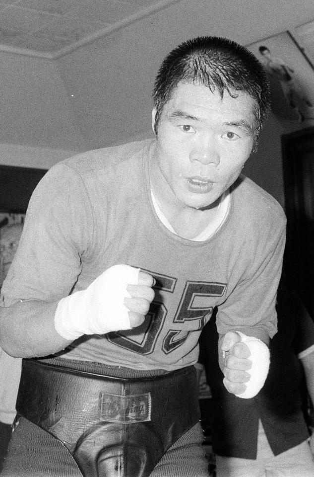 世界王者時代のガッツ石松さん＝１９７５年１２月