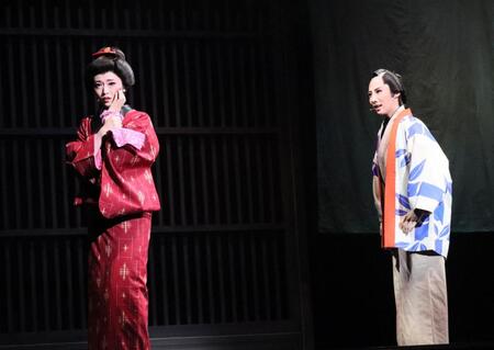 「銀二貫」稀惺かずと（右）、乙華菜乃