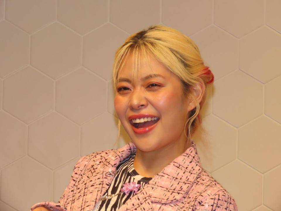 「ＡＢＥＭＡ」番組「時計仕掛けのマリッジ」の合同取材会に出席したエルフの荒川＝９日