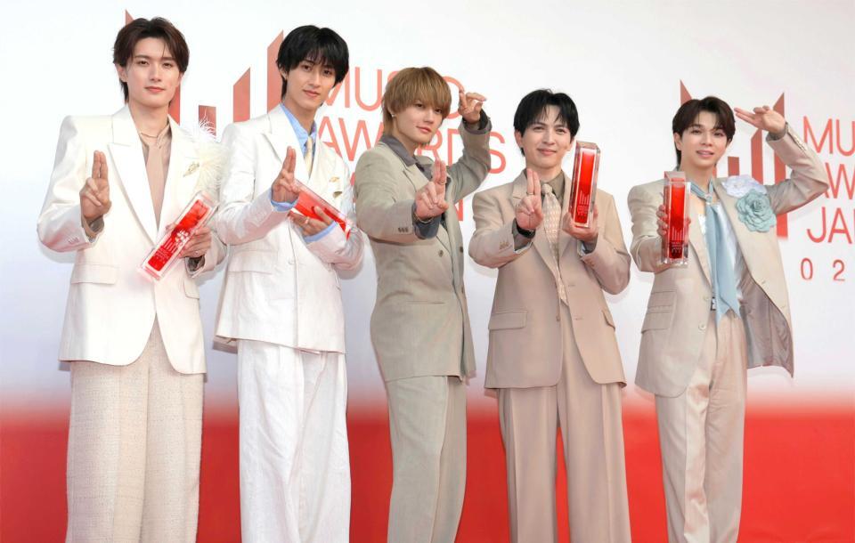 　Ｍ！ＬＫの（左から）山中柔太朗、曽野舜太、佐野勇斗、吉田仁人、塩﨑太智