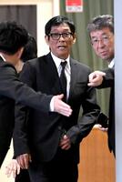 参列した明石家さんま（撮影・佐藤厚）