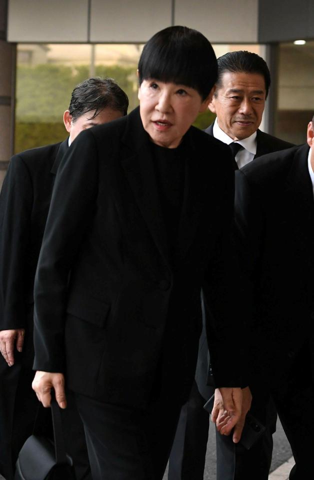 参列した和田アキ子（撮影・佐藤厚）