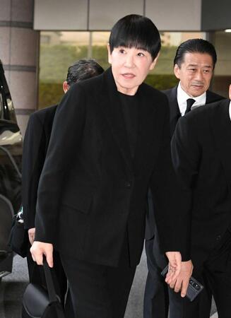 参列した和田アキ子（撮影・佐藤厚）