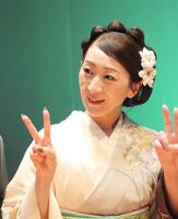 公演前に取材に応じた西尾夕紀