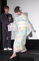 降壇する上原あまね＝１５日