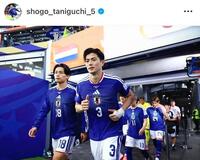 Ｗ杯オランダ戦。谷口彰悟のインスタグラム＠ｓｈｏｇｏ＿ｔａｎｉｇｕｃｈｉ＿５（６月１５日付）より 