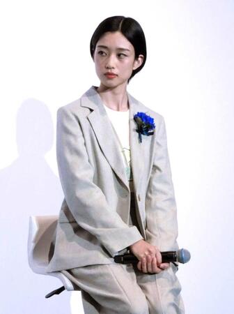 イベントに出席した河合優実＝都内　