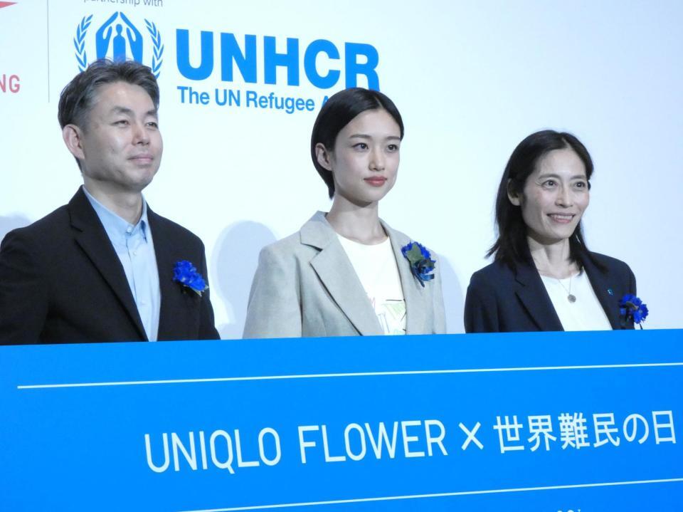 イベントに出席した河合優実（中央）＝都内