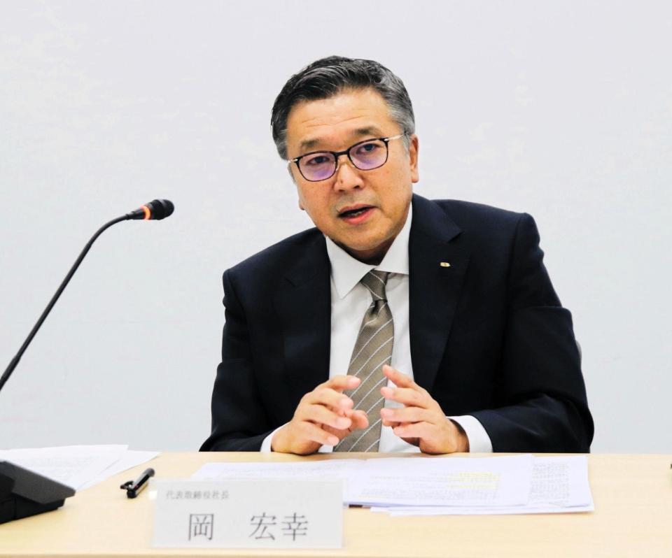 夏季社長会見に臨んだ関西テレビの岡宏幸社長
