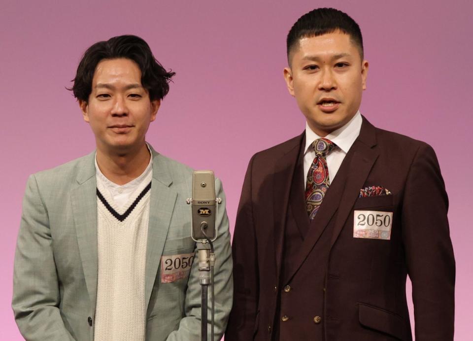 ドンデコルテ・小橋共作（左）と渡辺銀次