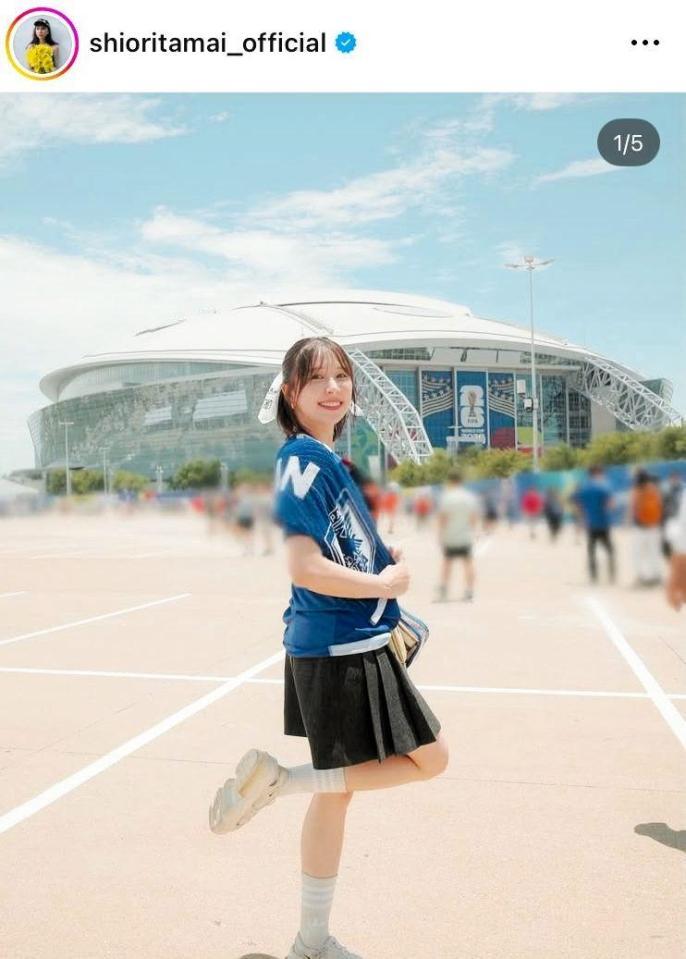 玉井詩織のインスタグラム＠ｓｈｉｏｒｉｔａｍａｉ＿ｏｆｆｉｃｉａｌ（６月２０日付）より 