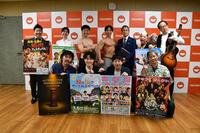 「第五十三回　吉本新喜劇ＧＭ月例会見」に出席した間寛平ら