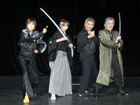 取材会を行った（左から）大下順子、真瀬樹里、春田純一、山本亨