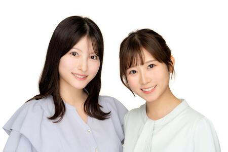 テレビ東京・新人の北川莉央アナウンサー（左）と鈴木芹里乃アナウンサー