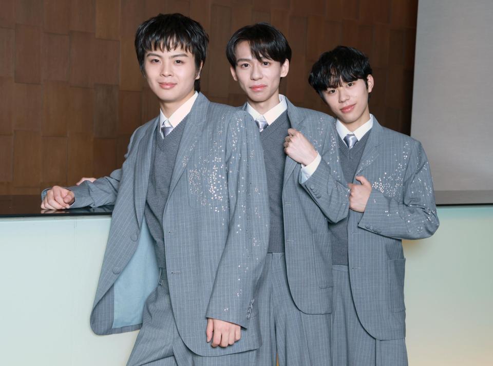 Ｃｌｏｕｄ　ｔｅｎの（左から）阿部晴仁、小峯佑斗、松尾帆高（撮影・金田祐二）