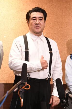 初主演の意気込みを語る小手伸也（撮影・園田高夫）