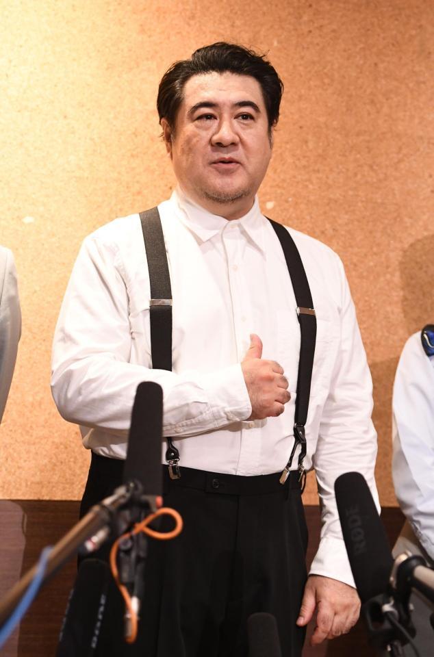 初主演の意気込みを語る小手伸也（撮影・園田高夫）