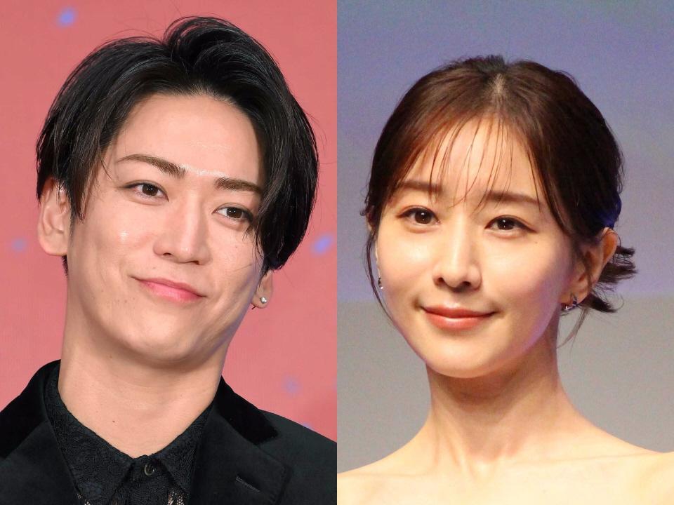 亀梨和也（左）と田中みな実